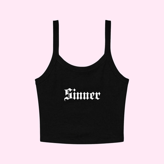 Sinner Cropped Tank Top