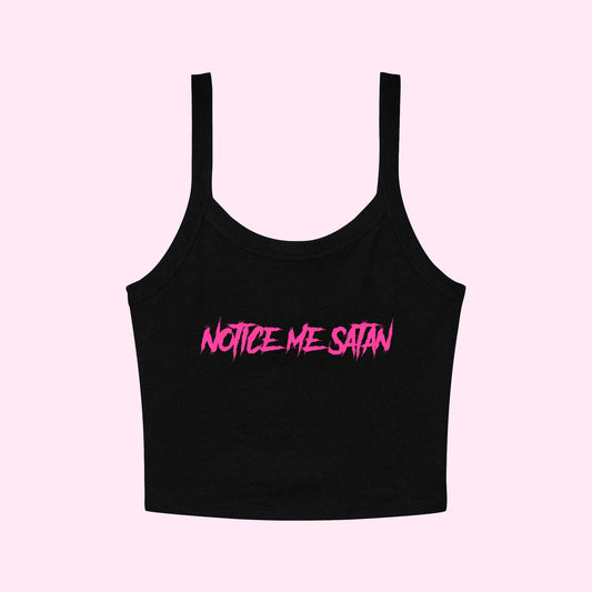 Notice Me Satan Cropped Tank Top