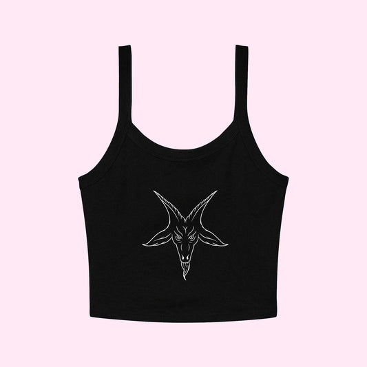 Baphomet Cropped Tank Top
