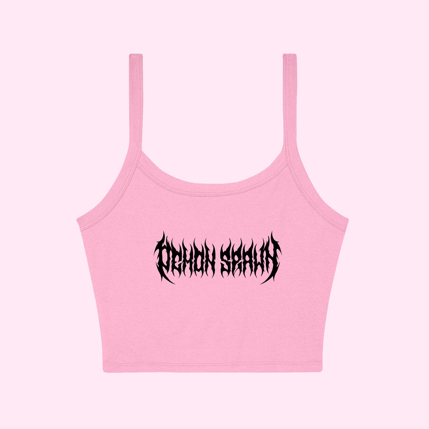 Demon Spawn Metal Cropped Tank Top
