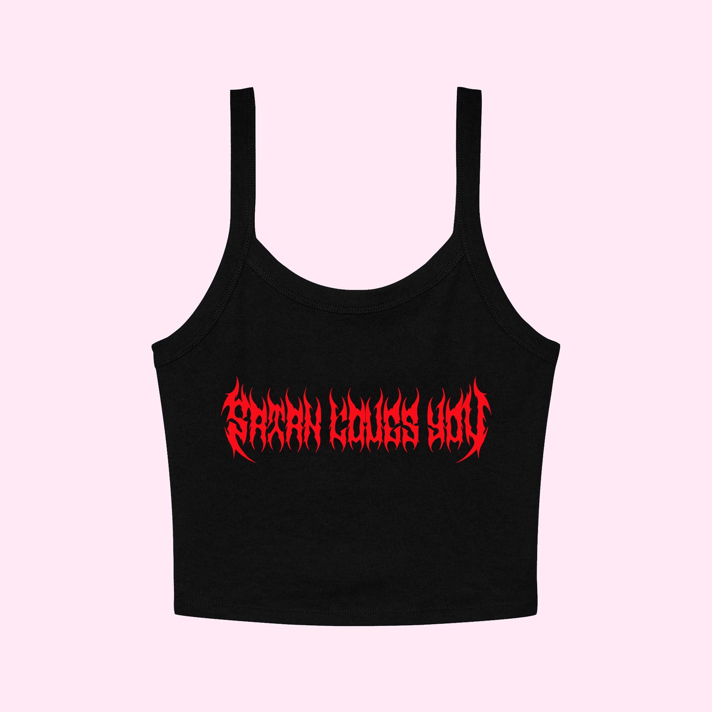 Satan Loves You Metal Tank Top